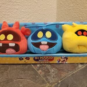 Plush - Dr. Mario Virus 3-Pak (NEW) - Super Mario - Nintendo